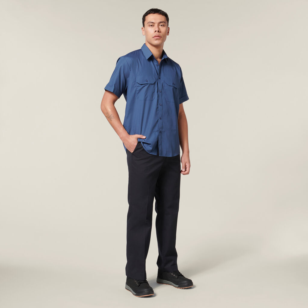 Permanent Press Plain Front Pant
