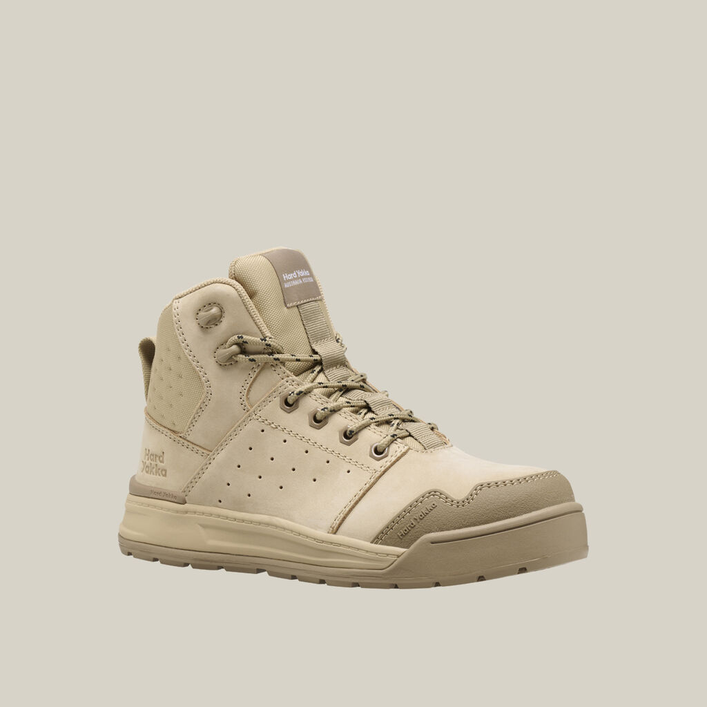 Women's Evolution Lace Up & Side Zip 5" Steel Toe Safety Boot - Sand