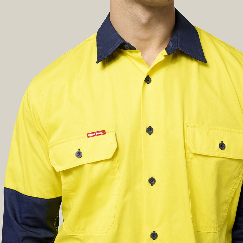 Core Hi-Vis 2 Tone Vented Long Sleeve Shirt