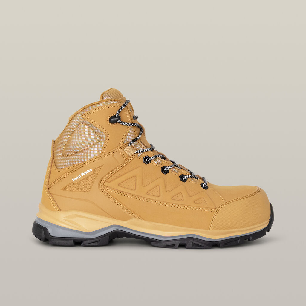 Atomic Hybrid Lace Up & Side Zip Safety Boot - Wheat