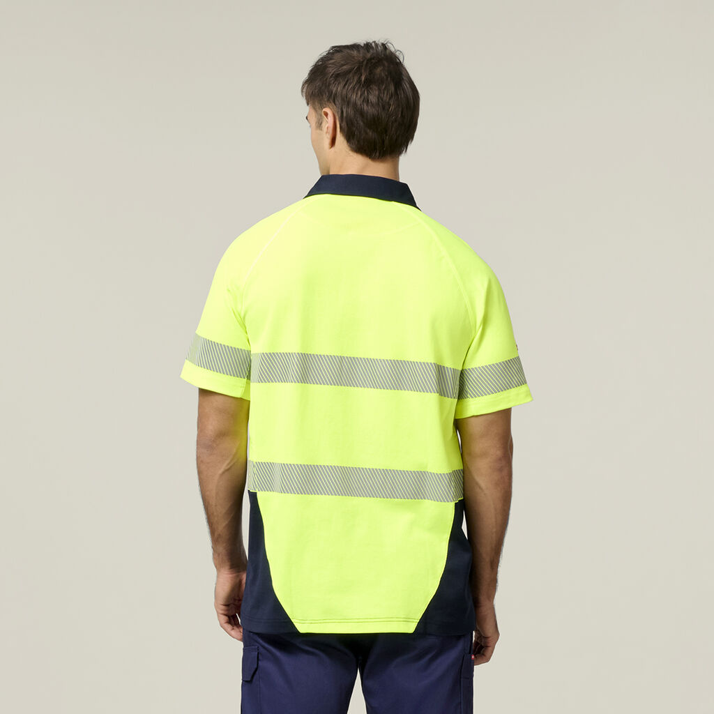 Core Hi-Vis 2 Tone Taped Vented Short Sleeve Polo