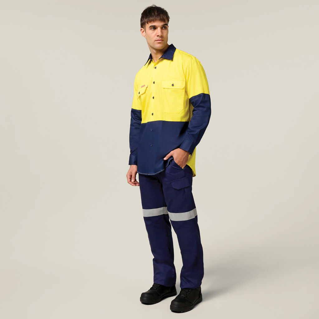 Core Hi-Vis 2 Tone Vented Long Sleeve Shirt