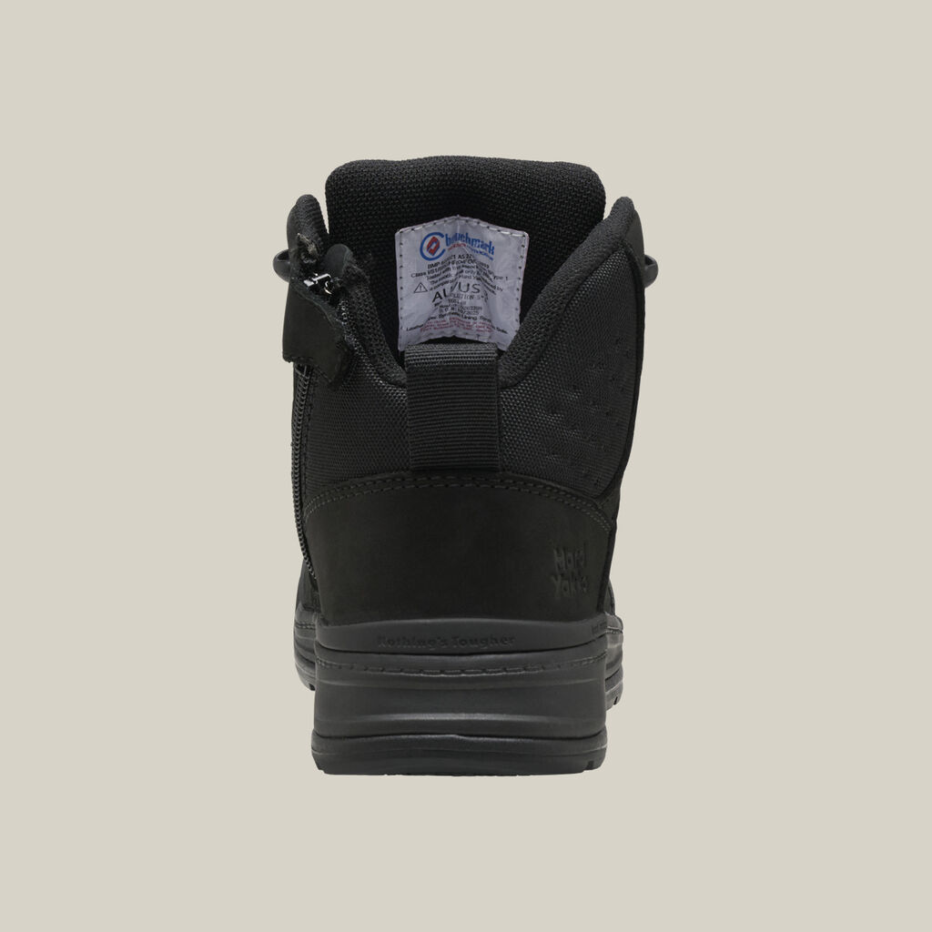 Women's Evolution Lace Up & Side Zip 5" Steel Toe Safety Boot - Black