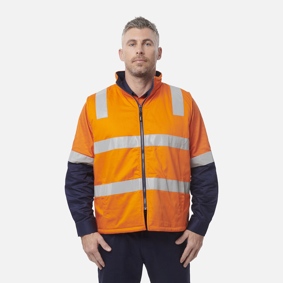 Originals 3 in 1 Hi-Vis Cotton Drill Reflective Work Jacket | Hard