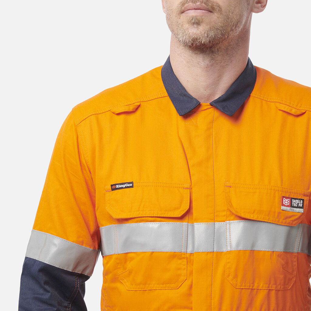 ShieldTec FR Hi Vis Two Tone Coverall With FR Tape PPE2
